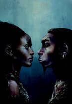 Früher anatomisch moderner Mensch (links) und Neandertaler