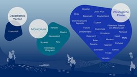 Staaten, die bei der ISA ihren Standpunkt zum Tiefseebergbau artikuliert haben Grafik