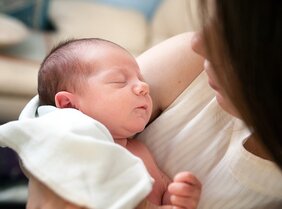 Mutter mit Baby