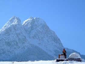 Auf der Zugspitze beobachten Wissenschaftler des KIT unter anderem die CO2-Konzentration in der Atmosphäre.