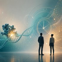 Epigenetische Uhren bestimmen das biologische Alter anhand von DNA-Methylierungsmustern. KI Bild epigenetische Uhren