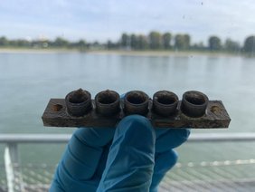 Welche Auswirkung hat Reifenabrieb auf den Rhein: Probenanordnung
