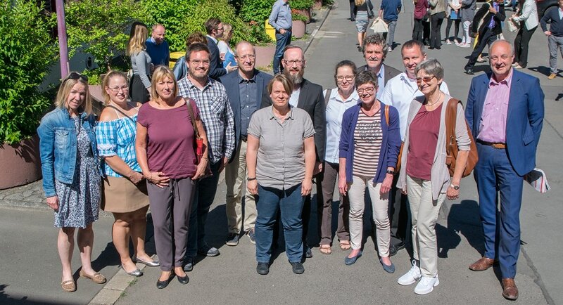 Gruppenfoto der beim Karl-von-Frisch-Preis 2017 anwesenden Lehrer