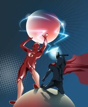 Die Comic-Graphik zeigt G3BP (G), das den TSC-Komplex an ein Lysosom bindet, und so das MTOR (alias Thor) Signalprotein daran hindert, aktiv zu werden. 