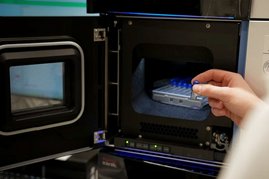 Analyse von Naturstoffen mittels Flüssigchromatographie.