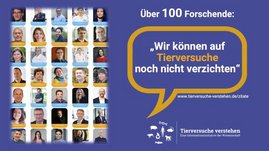 Mehr als 100 Forschende erklären, warum sie noch nicht auf Tierversuche verzichten können.