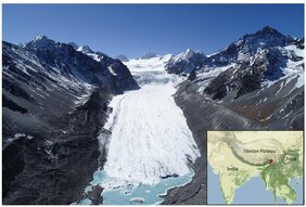 Eisschmelze gletscher tibet