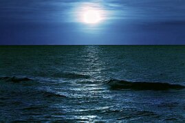 Ostsee im Mondschein