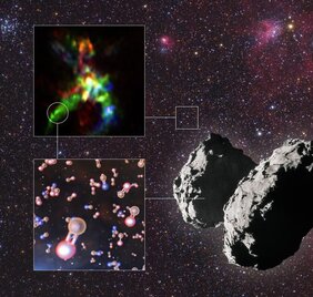 Phosphorhaltige Moleküle in einer Sternentstehungsregion und Komet 67P