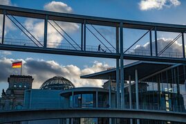 Architekturaufnahme der Bundestagsgebäude