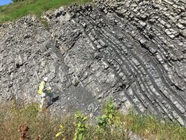 Erstautorin Boriana Kalderon-Asael sammelt 450 Millionen Jahre alte Gesteinsproben