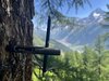 Entnahme von Bohrkernen im Lötschental Entnahme von Bohrkernen im Lötschental