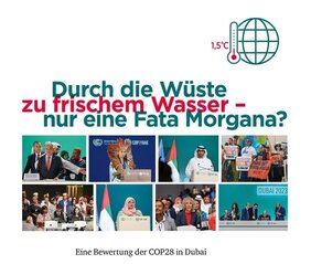 Coverausschnitt des Analyseberichts "Durch die Wüste zu frischem Wasser – nur eine Fata Morgana?"