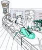 Der Cartoon macht die Funktionsweise der Einzelzell-Transkriptomik anschaulich
