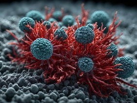 Forschende schalten schädliche Proteine in Tumorzellen aus AI-Bild