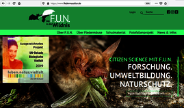 Startbildschirm der F.U.N.-Homepage 