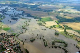 überschwemmtes gebiet