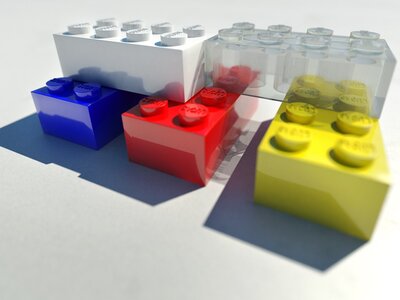 vier Legosteine
