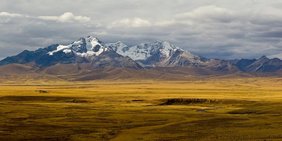 Gletscher am Caullaraju in Peru. 
