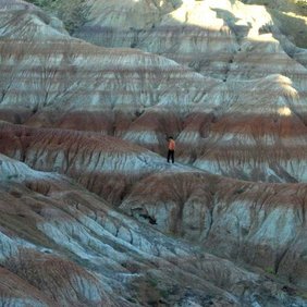Gebirge „Bighorn Basin“ in den USA