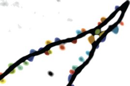 Kommunikation zwischen Nervenzellen findet an Synapsen statt. Hier ist ein Fortsatz einer Nervenzelle aus dem lebenden Gehirn dargestellt, an dem die synaptischen Eingänge farblich hervorgehoben sind. 