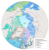 Wirtschaftszonen der Anrainerstaaten in der Arktis