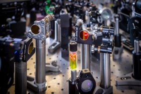 Untersuchung einer Probe mit pflanzlichem Chlorophyll