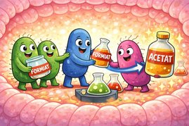 Grafische Darstellung Formiat-Transfer zwischen Arten