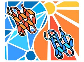 Grafik räumliche Struktur von Proteinen