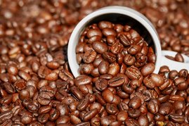 Kaffeebohnen geröstet