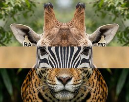 Das Bild zeigt unterschiedliche Wildtiere mit ihren typischen Mustern. Es wurde mittels KI ergänzt. Das Bild zeigt unterschiedliche Wildtiere mit ihren typischen Mustern. Es wurde mittels KI ergänzt.