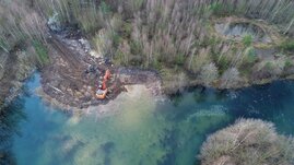 Ökosystembasierte Lebensraumaufwertung durch Schaffung von Flachwasserzone