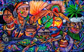 Illustration des Papua-Neuguineanischen Künstlers Arison Kul.