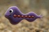 Mikroschwimmer: Am Computer werden die Mikroorganismen als Kette von Massepunkten modelliert.