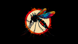 Grafische Darstellung einer Malaria-Mücke