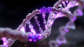 Abstrakte digitale DNA-Helix