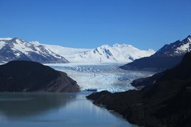 Der Grey-Gletscher in den südlichen Anden 