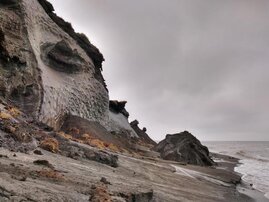 Erosion von Permafrost