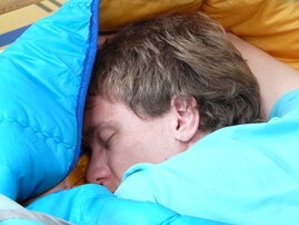 Schlafender mensch
