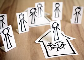 Illustration zu Maßnahmen des Social Distancing