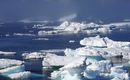 Eisblöcke im Meer