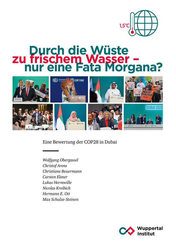 Coverausschnitt des Analyseberichts "Durch die Wüste zu frischem Wasser – nur eine Fata Morgana?"